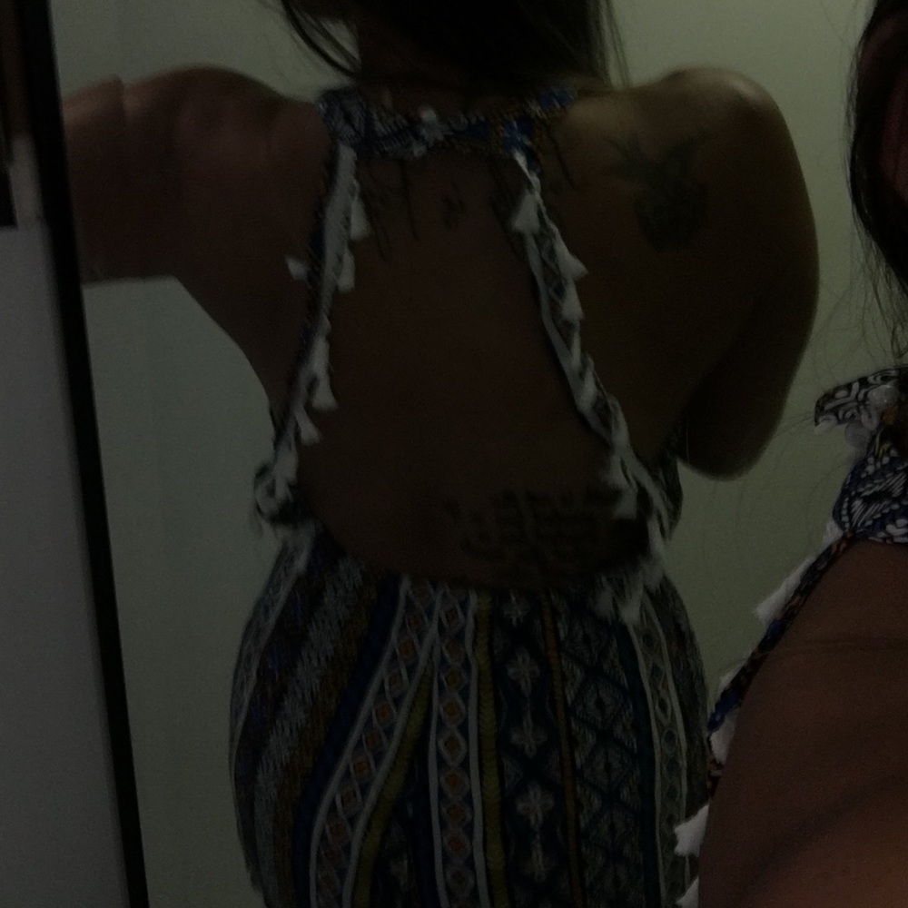 1 Day Sale❗️✨Tribal  Halter neck open back Romper - Picture 8 of 8